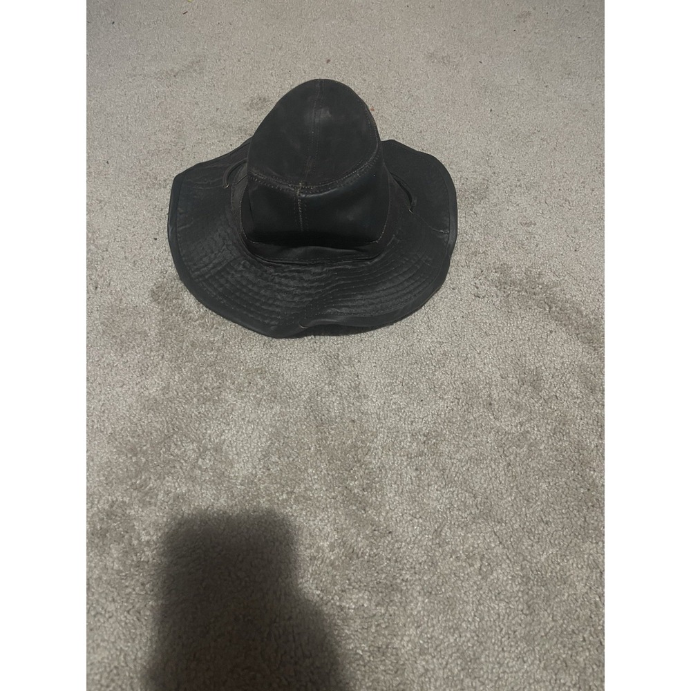 VINTAGE Dorfman Pacific Hat Brown Waxed Outback Medium Mens Trail Safari Canvas
